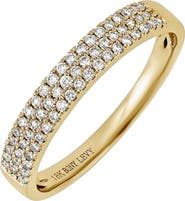 Bony Levy 18K Yellow Gold Triple Row Diamond Band Ring