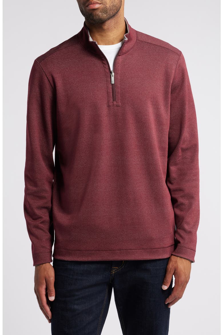 XC4® Reversible Performance Pullover, Main, color, BURGUNDY
