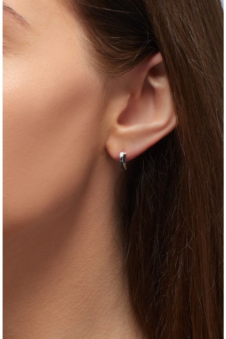 Antifer 2-Row Hoop Earring, Alternate, color, WHITE GOLD