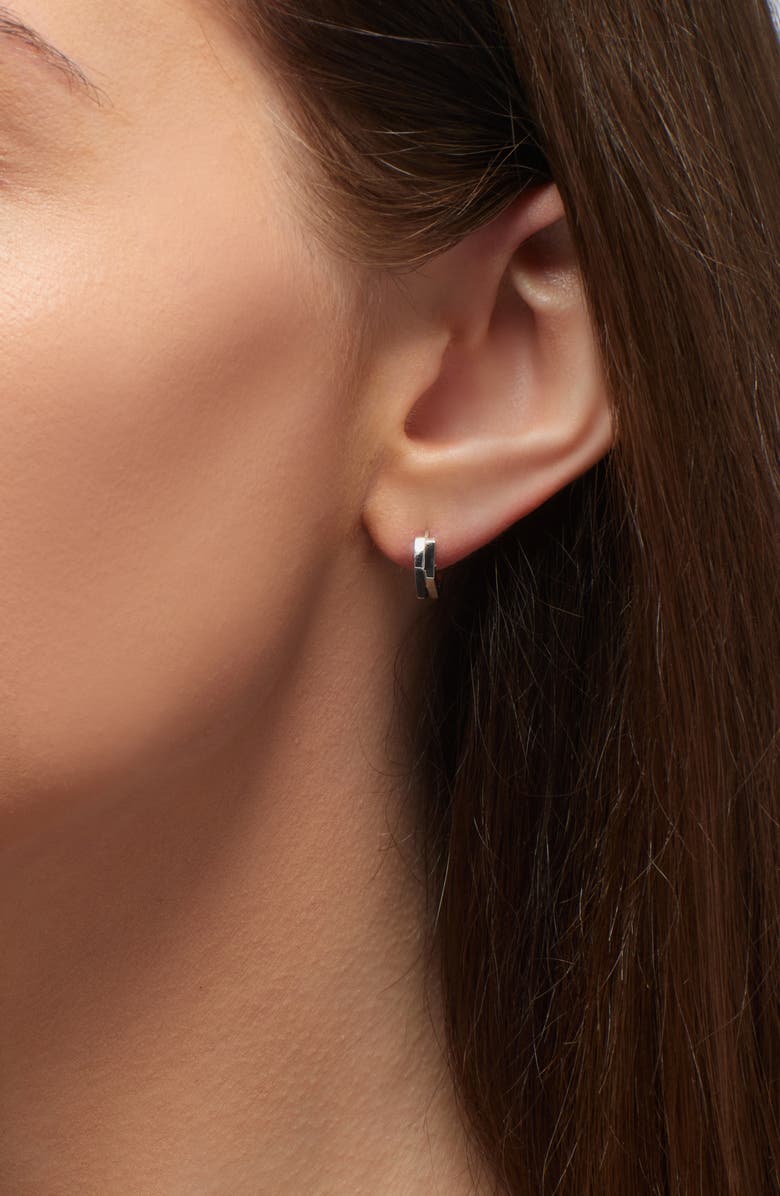 REPOSSI Antifer 2-Row Hoop Earring, Alternate, color, White Gold