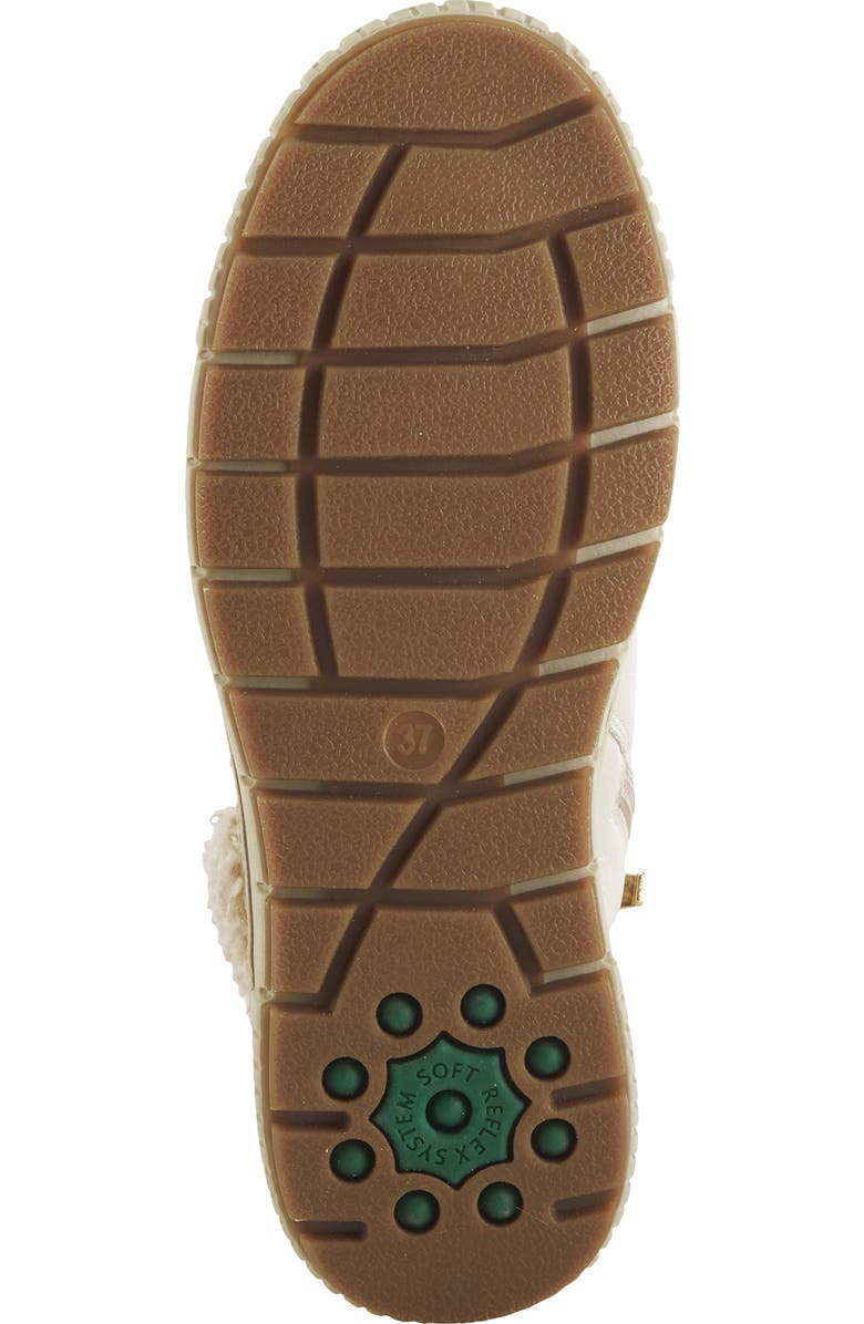 Spring Step Alps Water Resistant Faux Shearling Sneaker, Alternate, color, Beige Patent