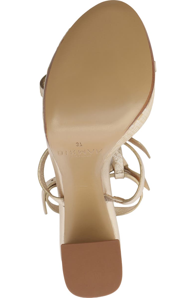 Alexandre Birman Slim Lolita Raffia Platform Sandal, Alternate, color, Golden