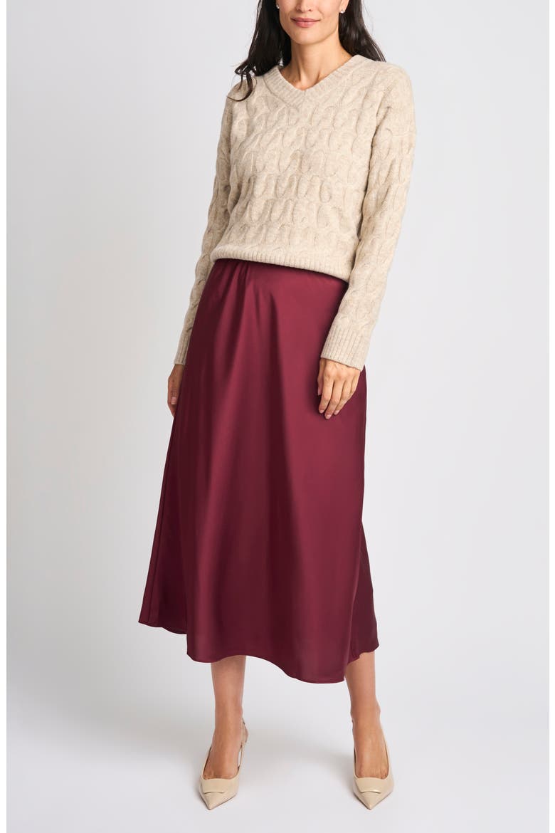 Maxi Skirt, Alternate, color, BURGUNDY