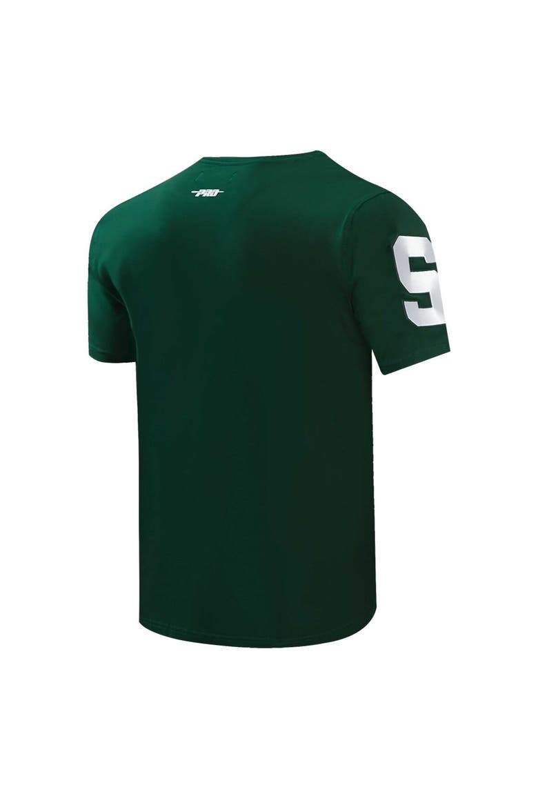 Men's Pro Standard Green Michigan State Spartans Classic Stacked Logo T-Shirt, Alternate, color, Green