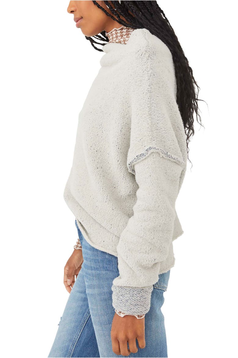 San Vincent Funnel Neck Sweater, Alternate, color, SILVER SAPPHIRE