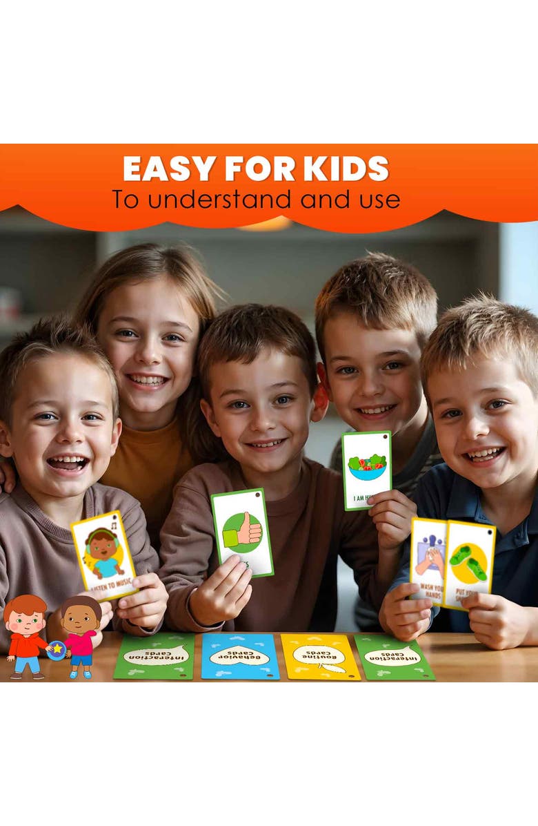 Quokka Autism Learning Materials - Communication Cards for Kids, Alternate, color, Autism