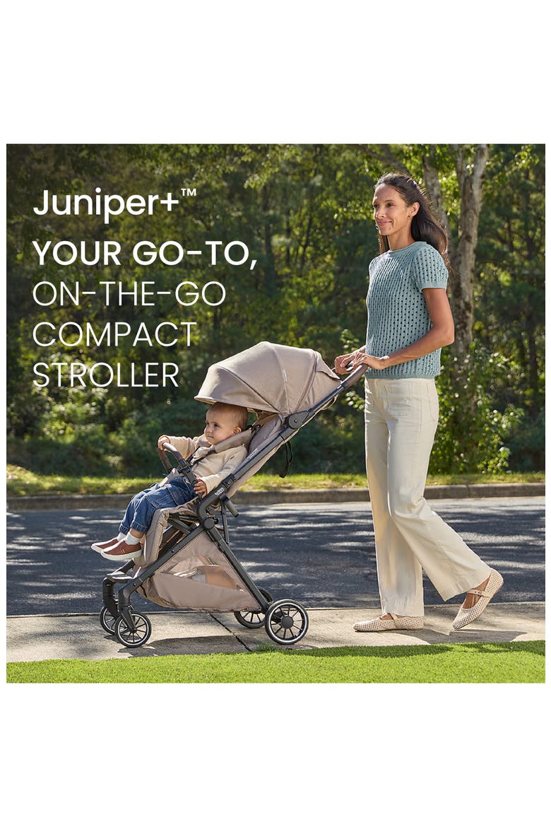 Juniper™+ Compact Stroller with Cup Holder & Carry Strap, Alternate, color, TEAK