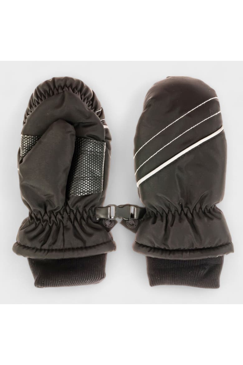 Kid's Ski Mittens, Main, color, Black