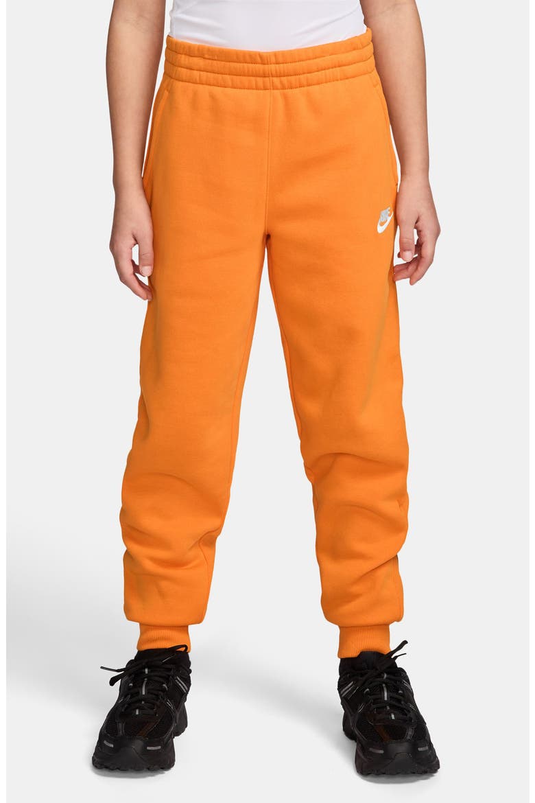 Kids' Club Fleece Joggers, Main, color, BRIGHT CERAMIC/ WHITE