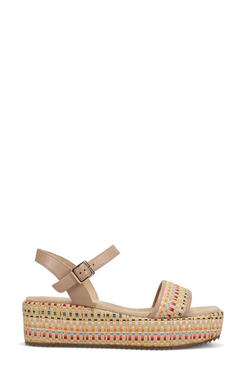 Vaneli Walda Flatform Sandal In Natural