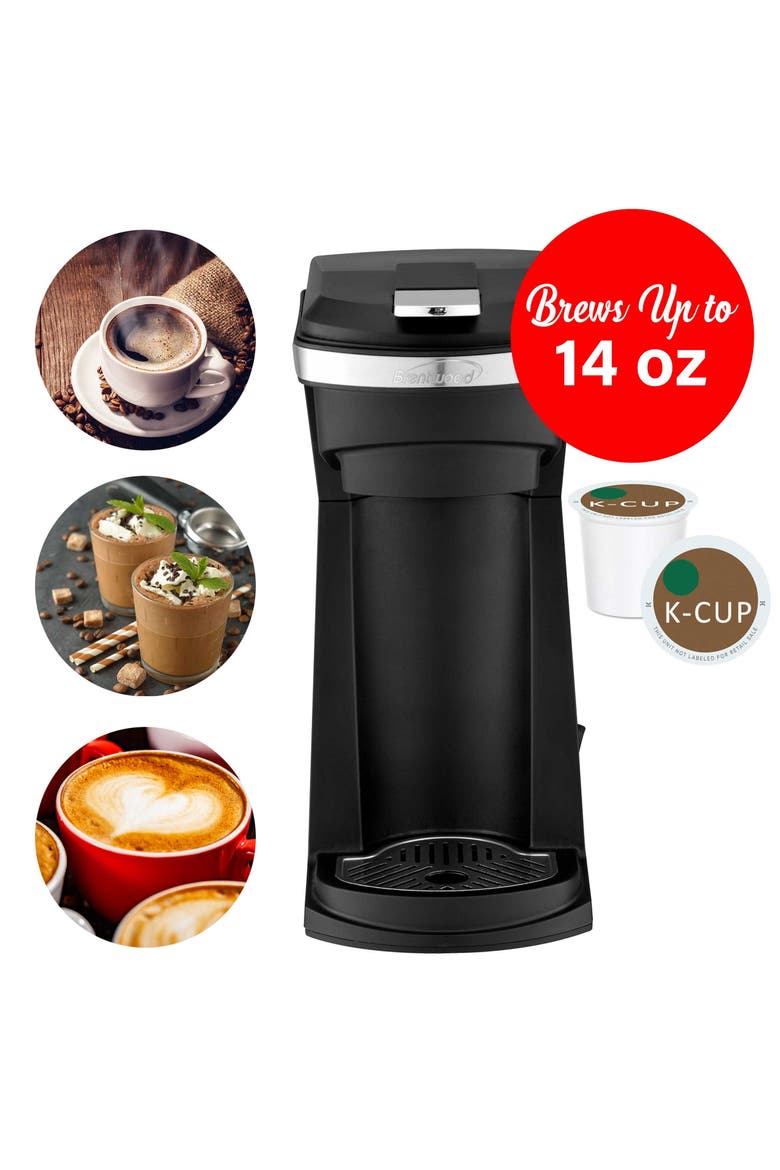 K-Cup Single Serve Coffee Maker w/ Reusable Filter, Alternate, color, Black