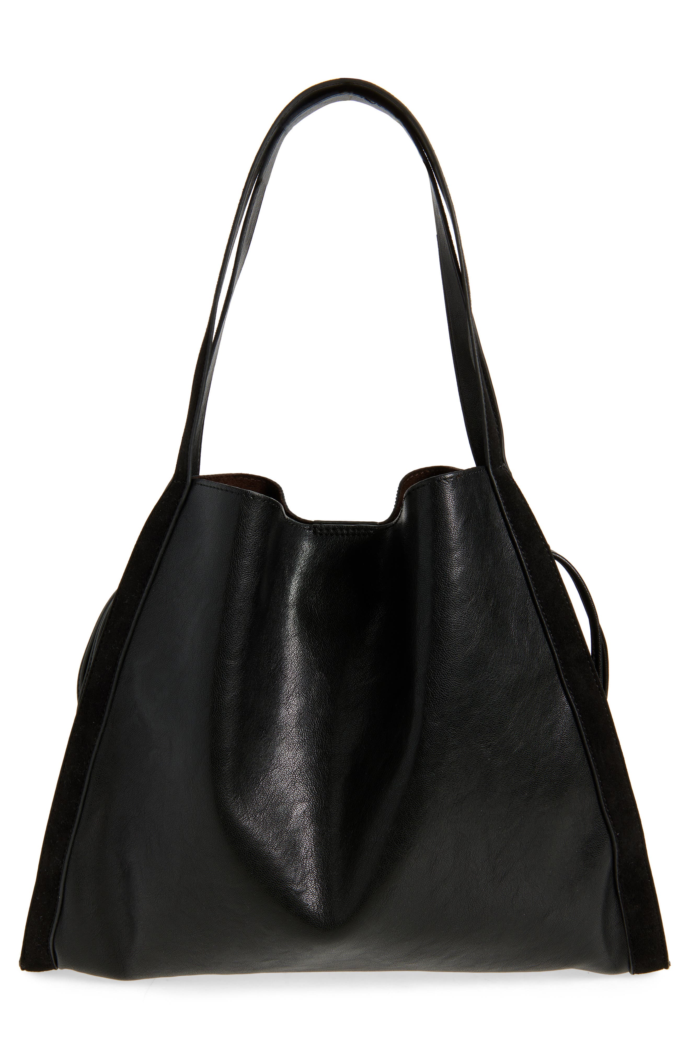 Dolce Vita Fallon Faux Leather Shoulder Bag, Alternate, color, Black