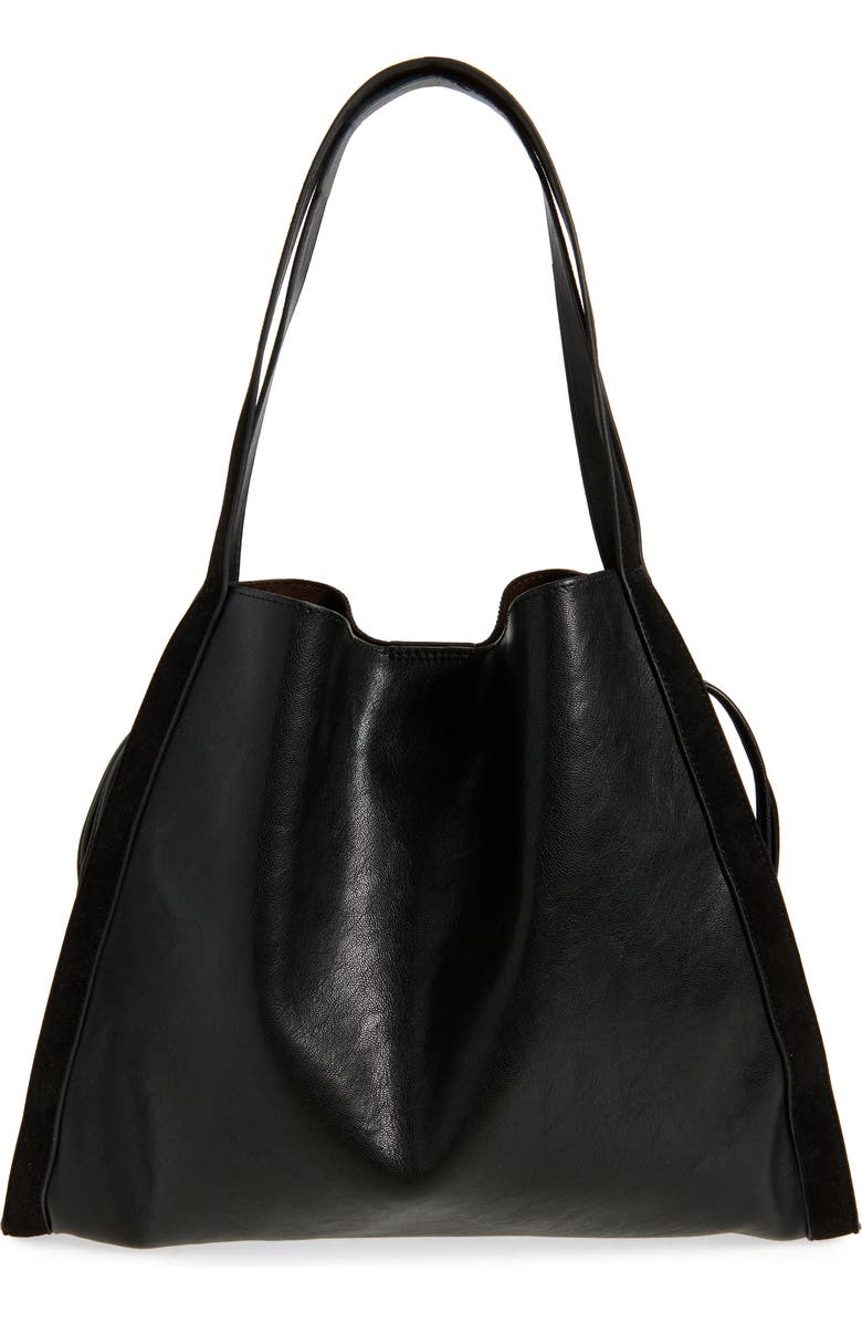 Dolce Vita Fallon Faux Leather Shoulder Bag, Alternate, color, Black