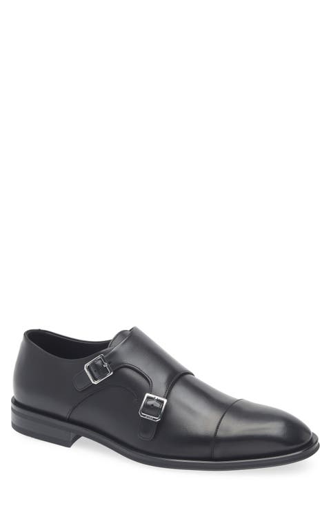 Derrek Double Monk Strap Cap Toe Shoe (Men)