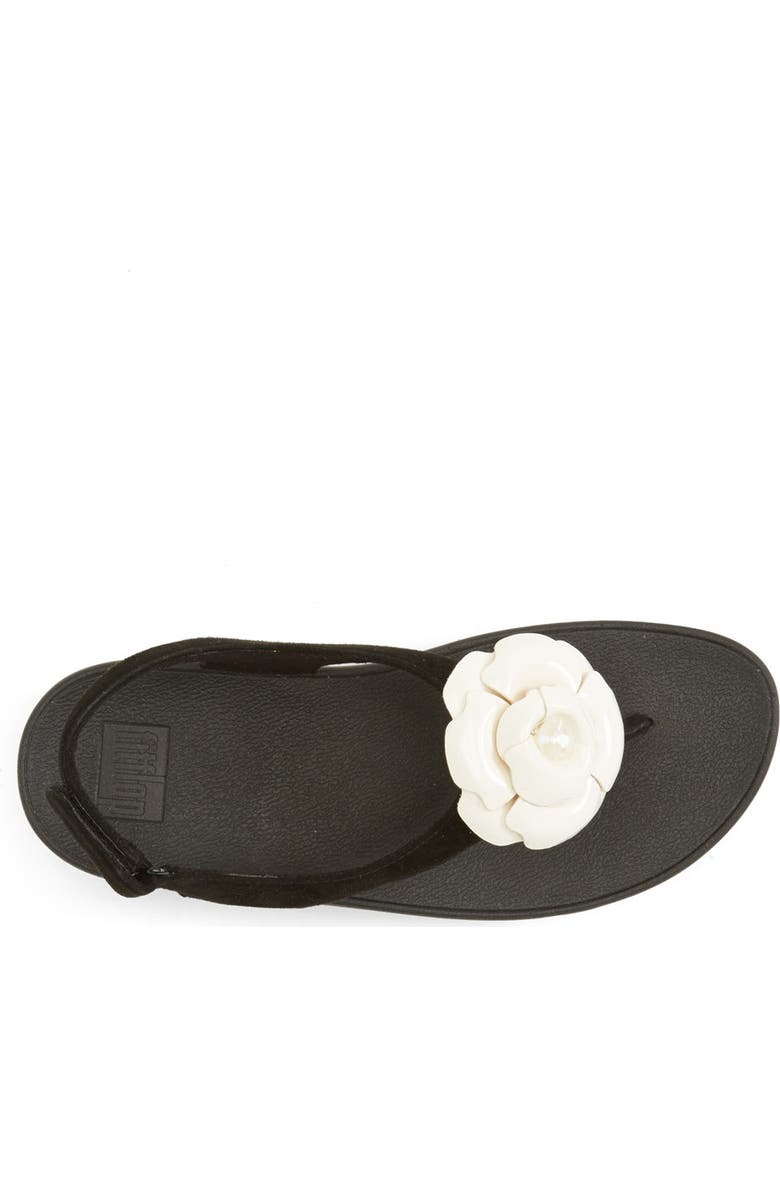 FitFlop 'Bloom' Suede Thong Sandal, Alternate, color,