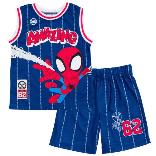 Marvel Kids'  Spider-man Athletic Tank Top & Shorts Set In Multi
