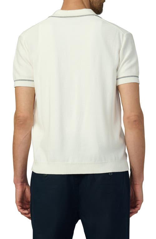 Joe's Jimmy Banlon Johnny Collar Polo Sweater In Natural