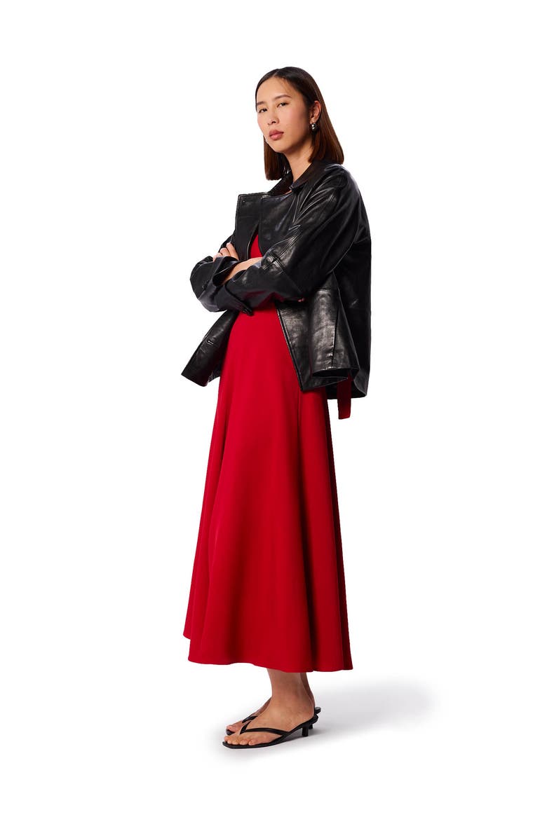 Whistles Panel Maxi Dress, Alternate, color, Red