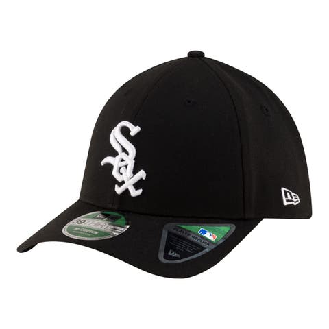 Men's New Era  Black Chicago White Sox Player Replica 39THIRTY M-Crown Flex Hat