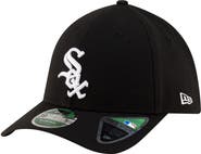 New Era Men's New Era  Black Chicago White Sox Player Replica 39THIRTY M-Crown Flex Hat