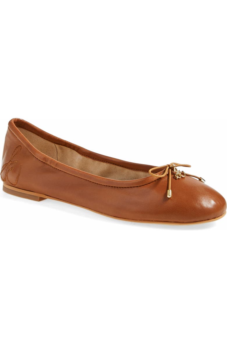 Sam Edelman Felicia Flat, Main, color, Saddle Lea
