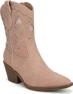 SAM & LIBBY Flash Western Faux Leather Bootie