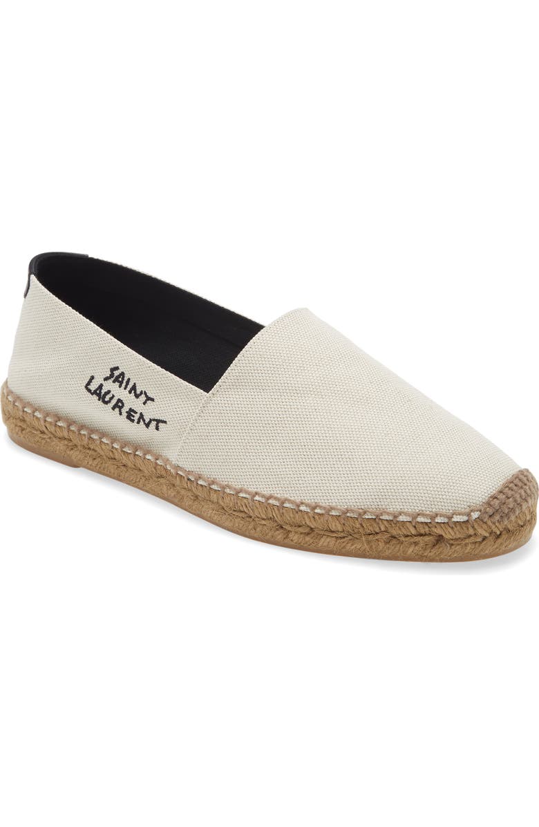 Saint Laurent Embroidered Espadrille Slip-On, Main, color,