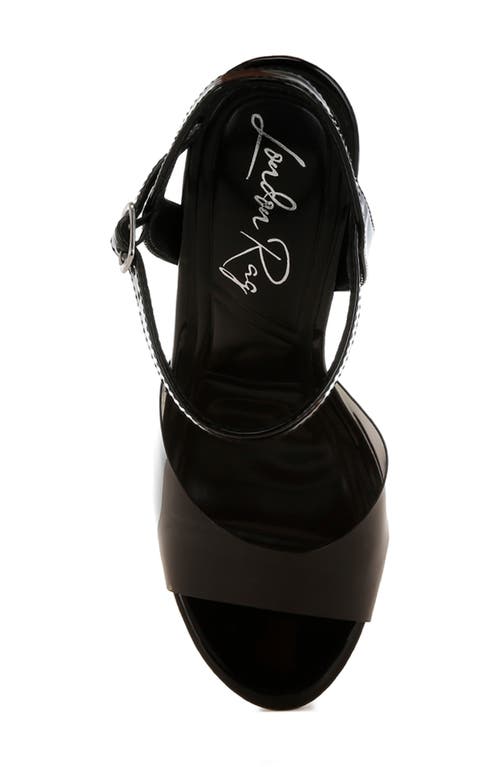 London Rag Kessel Block Heel Sandal In Black