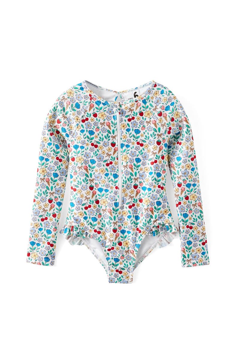 Cotton On Kids Kid's Lydia Low One Piece, Main, color, Vanilla Ditsy Daisy