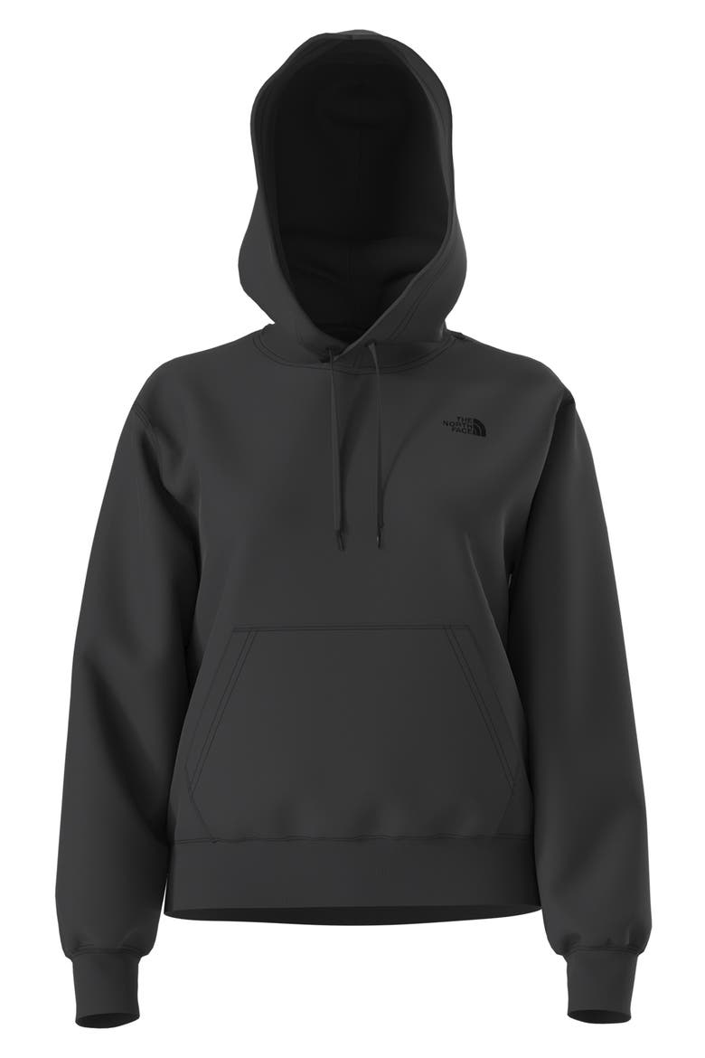 Evolution Simple Dome Fleece Hoodie, Alternate, color, TNF BLACK/ TNF BLACK