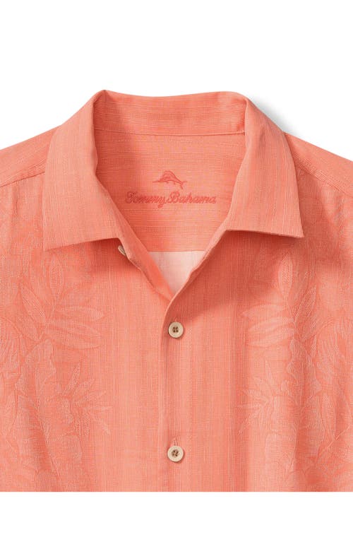 Tommy Bahama Maui Border Silk Short Sleeve Button-up Shirt