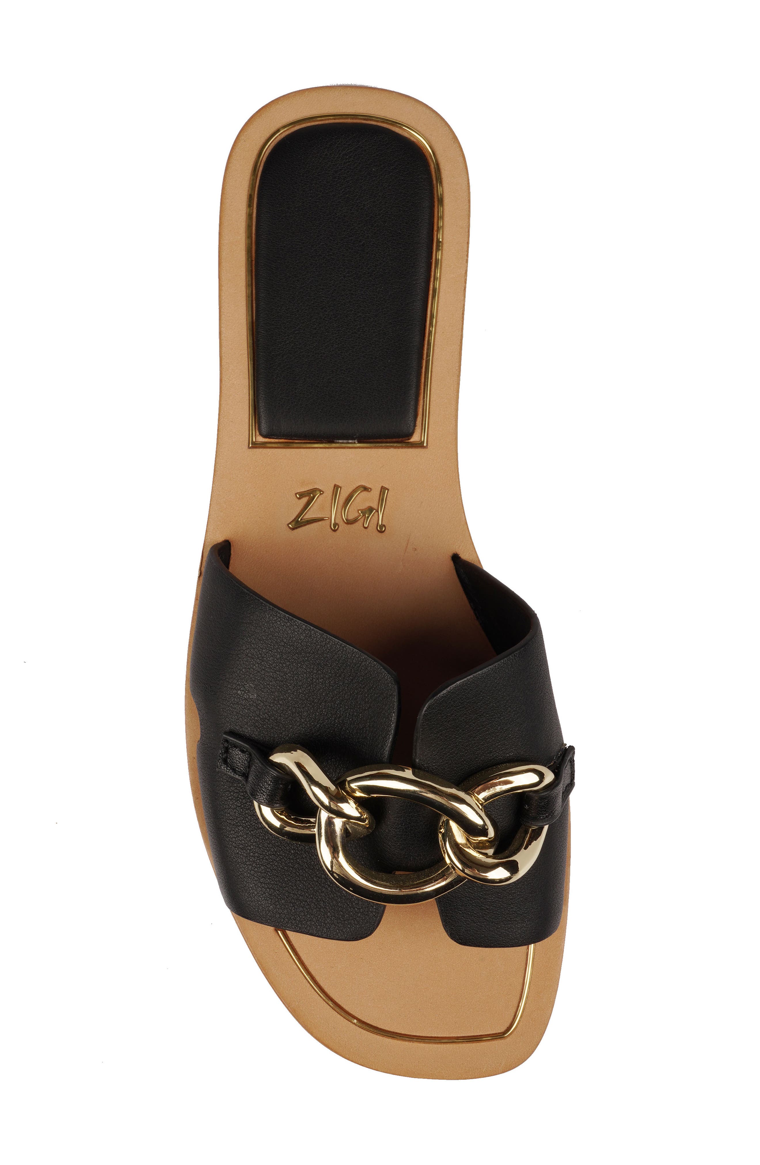 ZIGI Nelissa Slide Sandal, Alternate, color, Blk Leathe