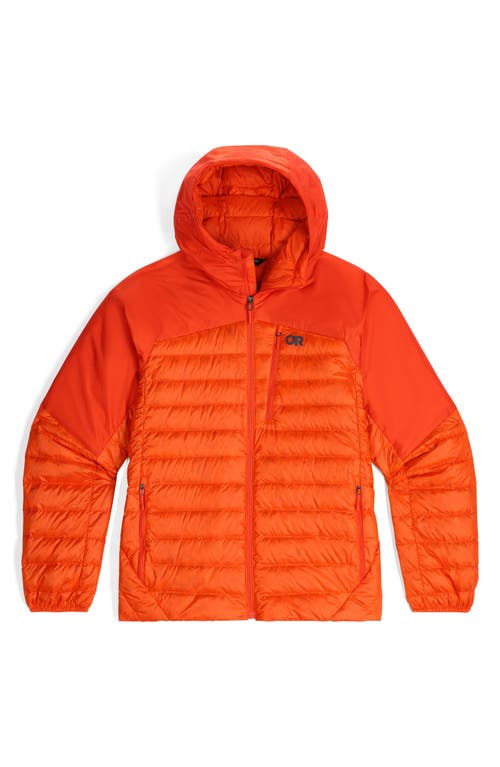 Outdoor Research Helium Water Resistant Hooded 800 Fill Down Jacket In Multi