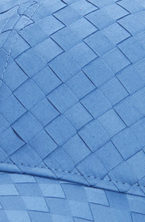 Cole Haan Woven Canvas Baseball Cap In Blue
