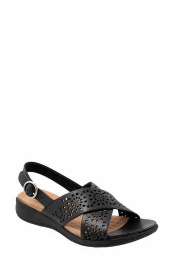 SoftWalk® Tillman Perforated Slingback Sandal