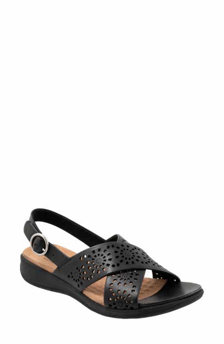 SoftWalk® Tillman Perforated Slingback Sandal