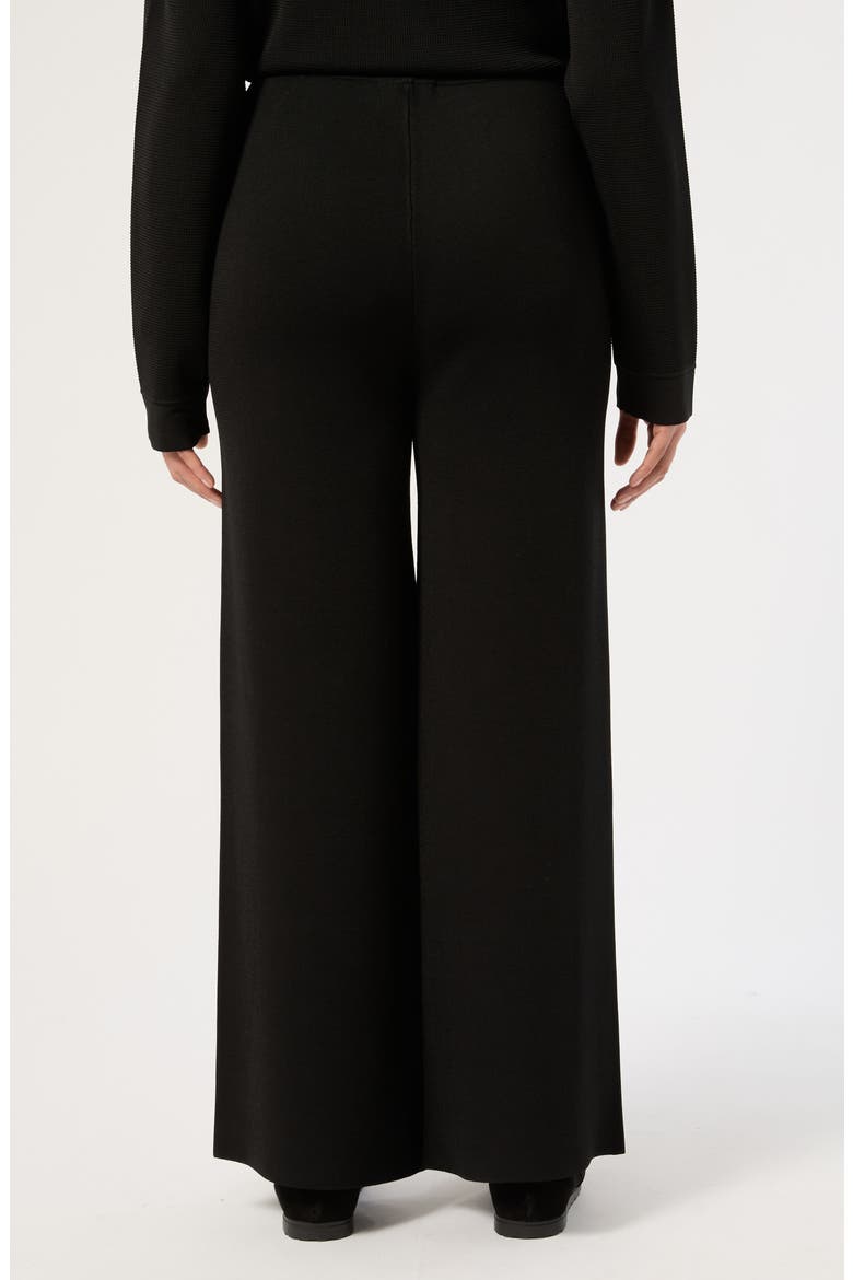 Vnero Wide Leg Knit Pants, Alternate, color, BLACK