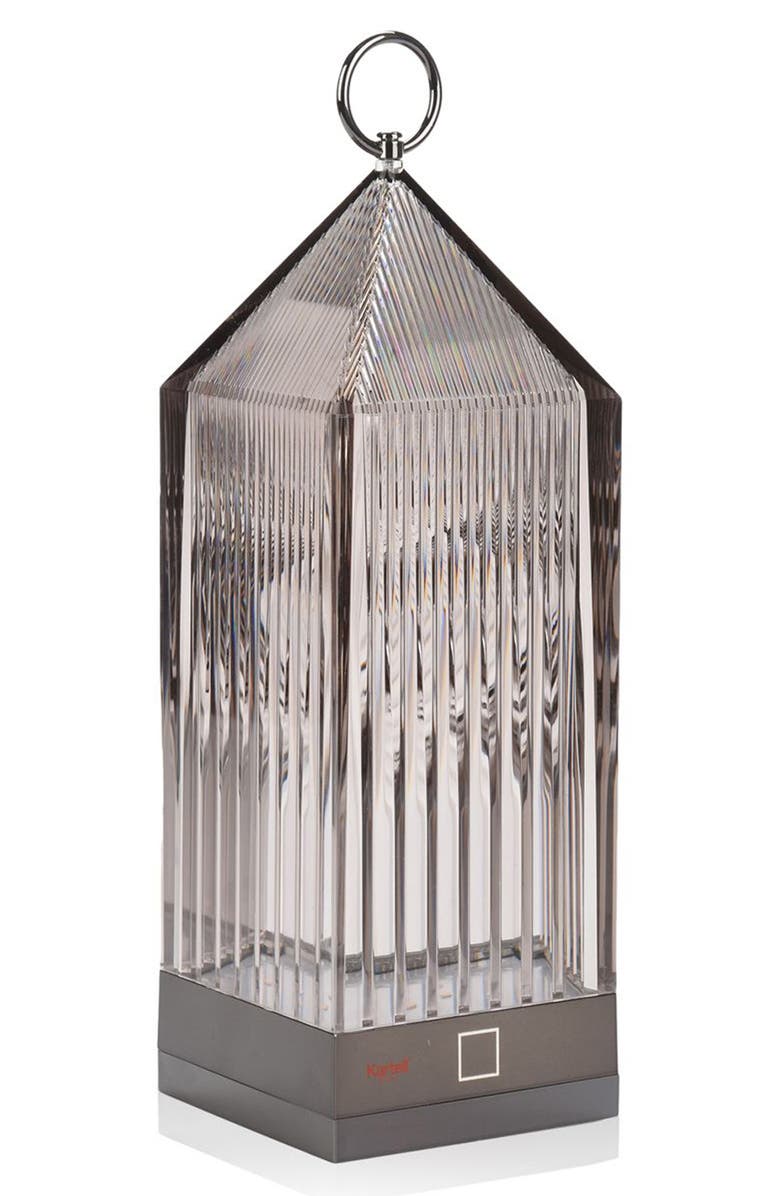 Kartell Lantern Rechargeable Lamp, Alternate, color, Smoke