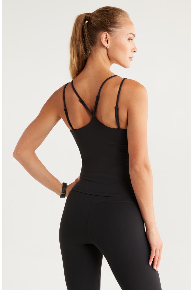 So Soft Strappy Camisole, Alternate, color, BLACK