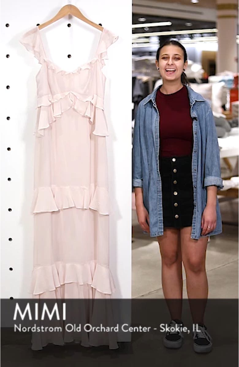 The Gywneth Ruffle Maxi Gown, sales video thumbnail