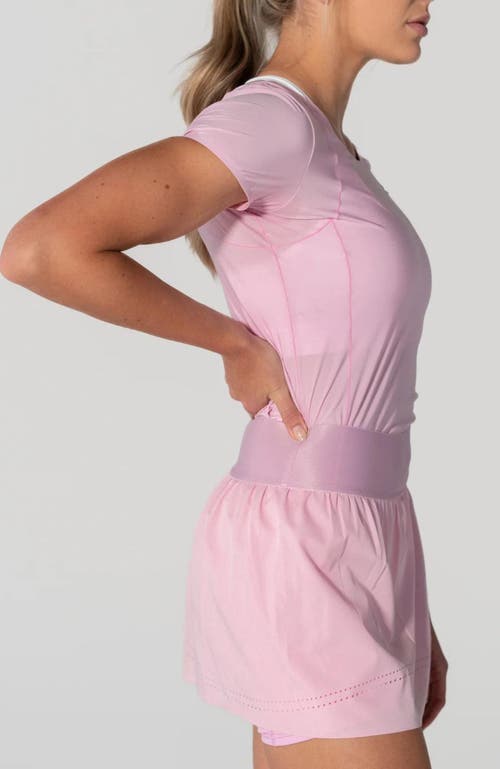 Avi Bounce-it Pickleball Short Sleeve In Pink Orchid