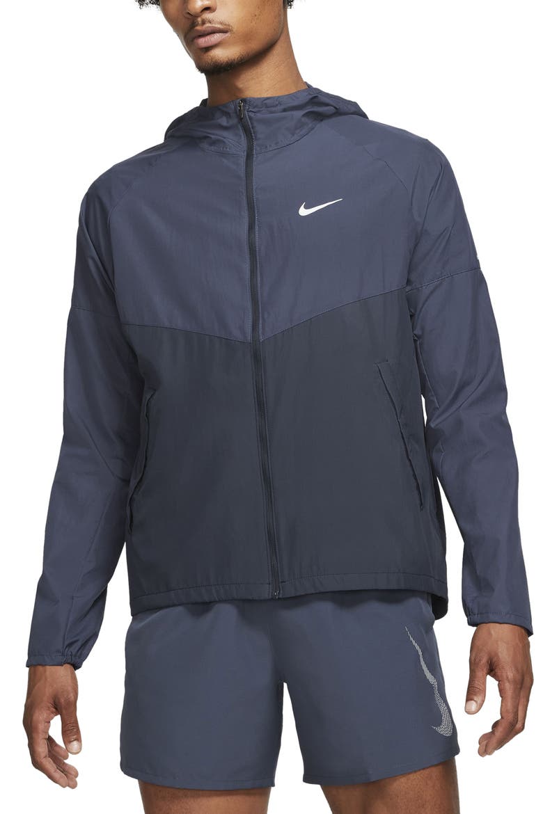 Repel Miler Jacket, Main, color, THUNDER BLUE/ DARK OBSIDIAN