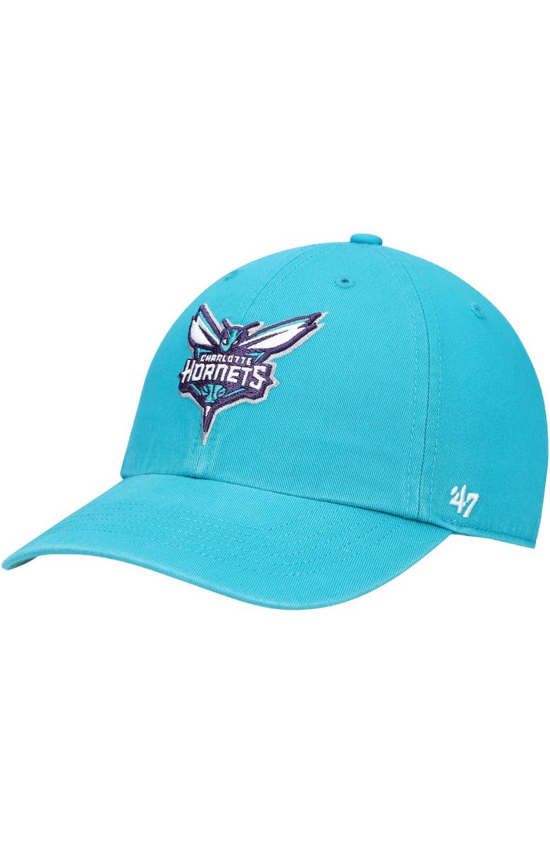 '47 Men's '47 Teal Charlotte Hornets Team Franchise Fitted Hat, Main, color, 