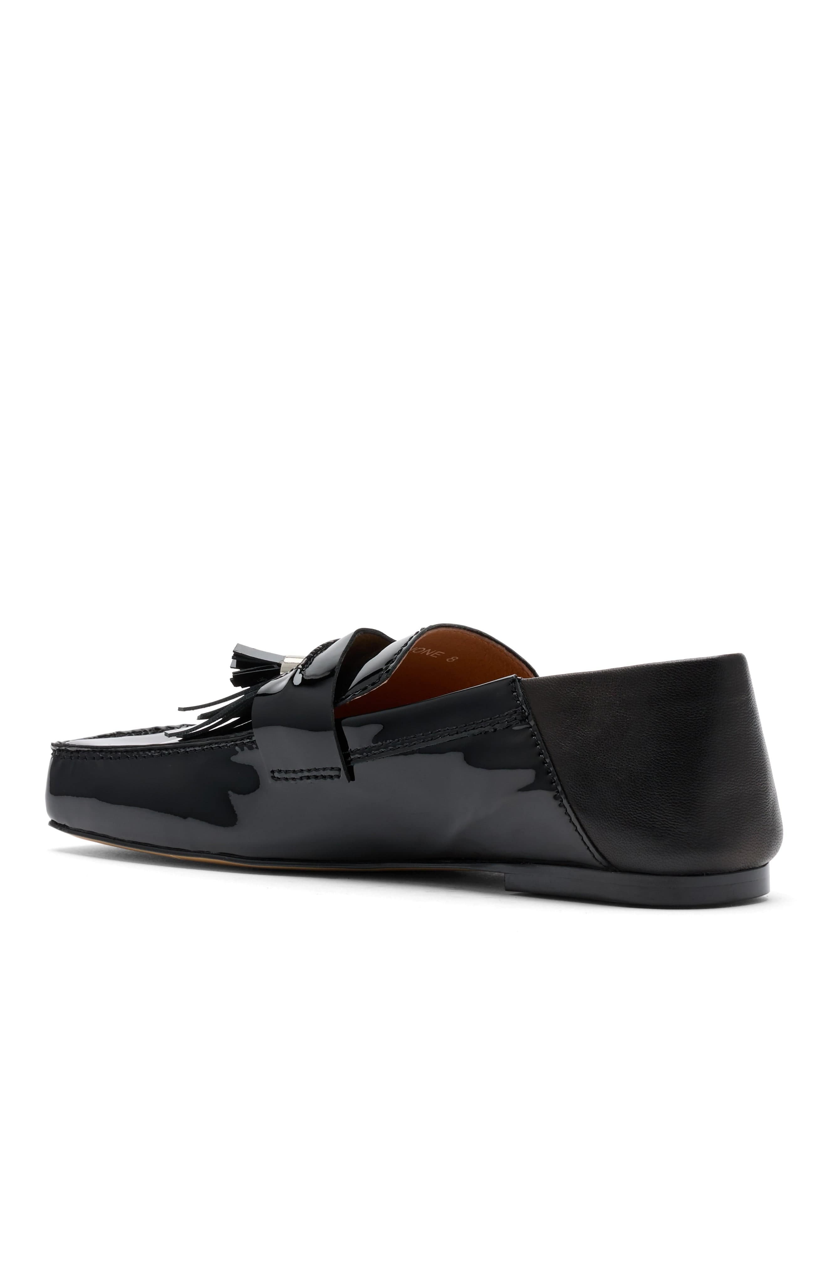 MARC NOLAN Simone Patent Leather Tassel Loafers, Alternate, color, Black