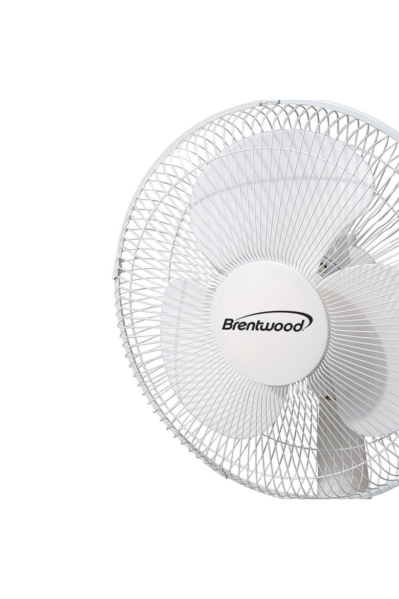 12" Oscillating Desk Fan- White, Alternate, color, White