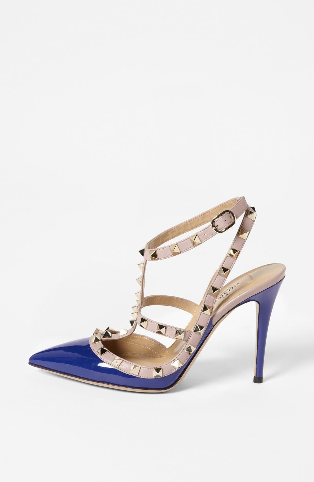 'Rockstud' Pump, Alternate, color, BLUE
