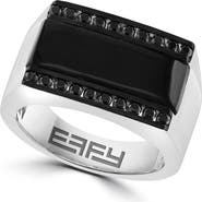 EFFY Onyx & Spinel Signet Ring