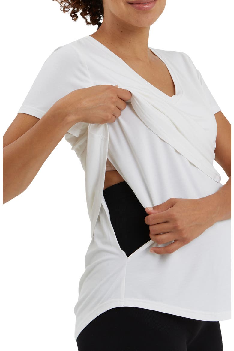 The Maternity & Nursing Tee, Alternate, color, White