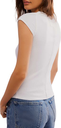 Ever Had Cap Sleeve Cotton T-Shirt