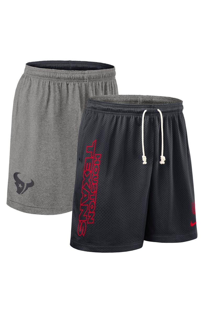 Nike Men's Nike Navy Houston Texans Sideline Reversible Performance Shorts, Alternate, color, Navy